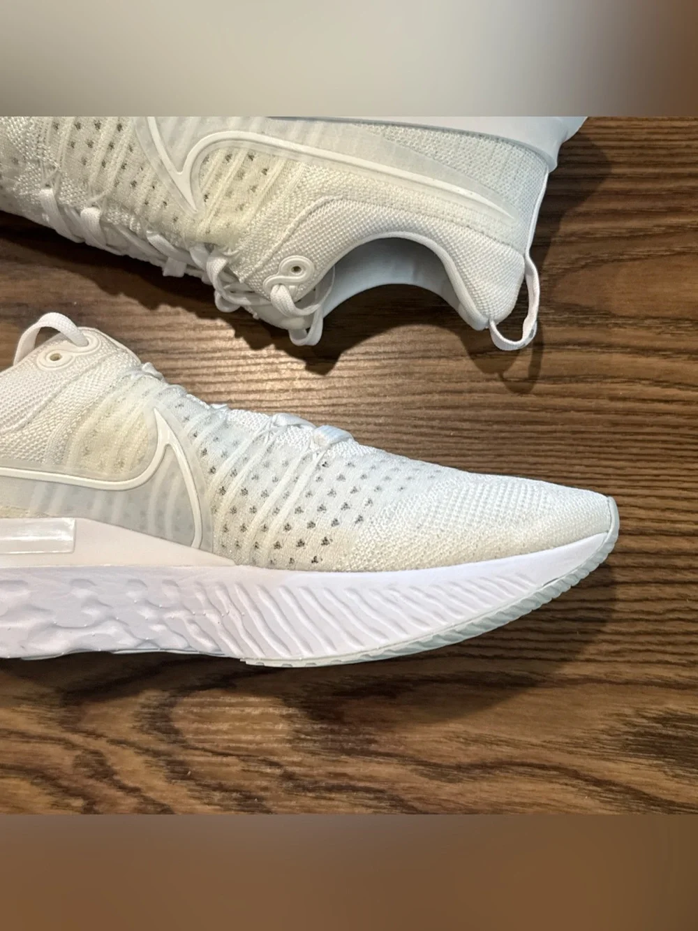 Nike React Infinity Run FK 2 White/Pure Platinum Shoes CT2357-103 Men's Size 9